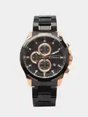 Черный мужские наручные часы Curren 8354 с хронографом