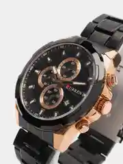 Черный мужские наручные часы Curren 8354 с хронографом