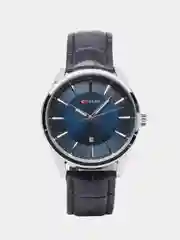 Синий мужские наручные часы Curren 8365 с календарем в подарочной упаковке