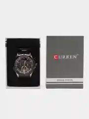 Черный мужские наручные часы Curren 8355 с хронографом в подарочной упаковке
