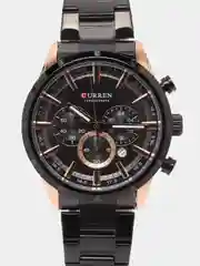 Черный мужские наручные часы Curren 8355 с хронографом в подарочной упаковке