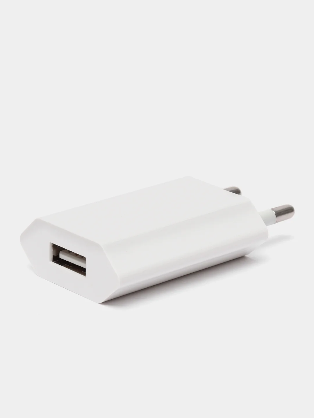 Белый сетевое зарядное устройство с USB-портом, блок питания 5В, 1А