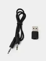 Черный bluetooth-адаптер AUX, 3,5 мм