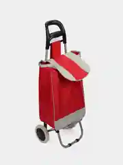 Красный сумка-тележка, хозяйственная, до 30 кг, 36 х 26 х 94 см, 28 л, колеса d 16 см
