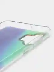 Индиго силиконовый чехол Samsung A32 рисунком,из органического стекла