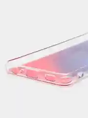 Индиго силиконовый чехол Samsung A32 рисунком,из органического стекла