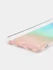 Мятный силиконовый чехол Samsung A32 рисунком,из органического стекла