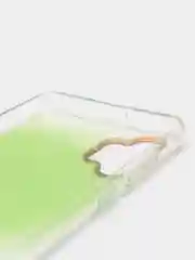 Лайм силиконовый чехол Samsung A32 рисунком,из органического стекла