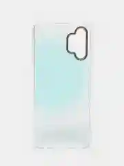 Бирюзовый силиконовый чехол Samsung A32 рисунком,из органического стекла