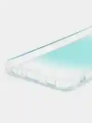 Бирюзовый силиконовый чехол Samsung A32 рисунком,из органического стекла