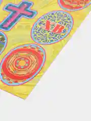 Зеленый наклейки для яиц "Пасха"