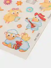 Белый наклейки для яиц "Пасха"