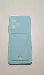 Бирюзовый чехол для REALME C55 , с защитой камеры и карманом для пластиковой карты