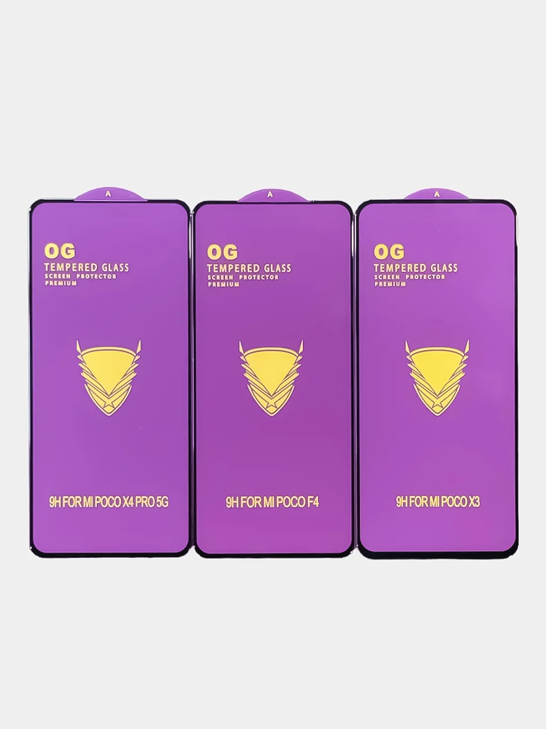Защитное стекло Premium для Xiaomi Poco X4 Pro, Poco X3, Poco F4, Poco X3 Pro, F3