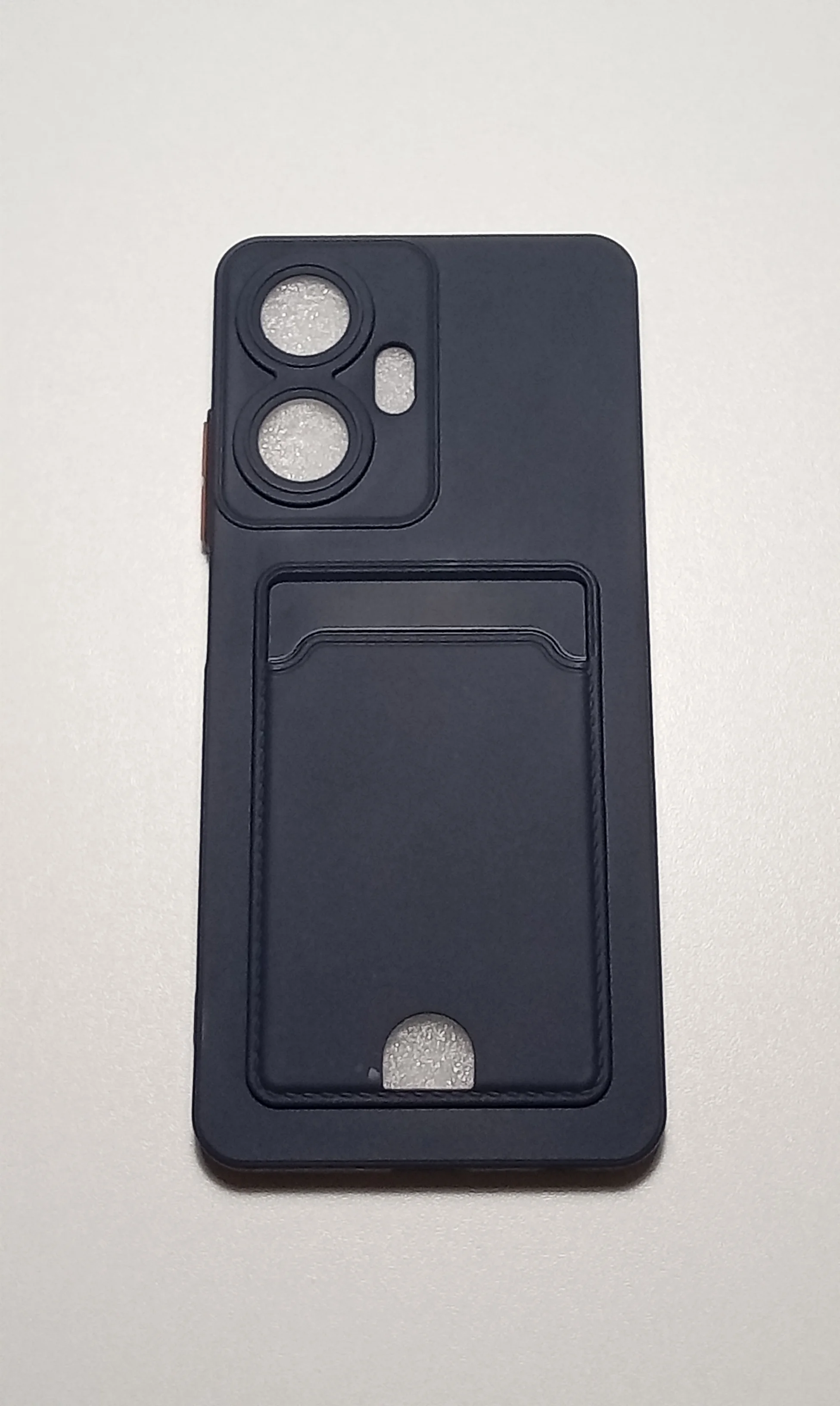 Синий чехол REALME C55 с защитой камеры и карман для пластиковой карты