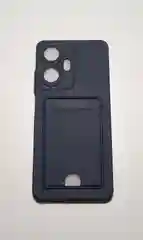 Синий чехол REALME C55 с защитой камеры и карман для пластиковой карты