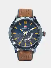 Синий мужские наручные часы Mini Focus MF0150G с календарём, в подарочной упаковке
