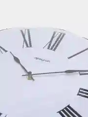 Часы настенные Apeyron, белые, большие, диаметр 35,5 см