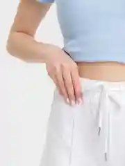 Белый шорты спортивные, женские, короткие