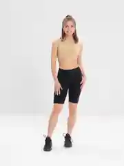 Бежевый топ-бра женский, бесшовный