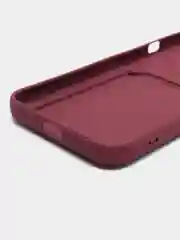 Бордовый чехол для iPhone 12, 13, Pro Max, 7, 8, SE 2020 с карманом для карт защита камеры динамика