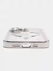 Серебряный чехол на iPhone MagSafe прозрачный, силиконовый, бампер. Чехол для телефона iPhone 13, 12