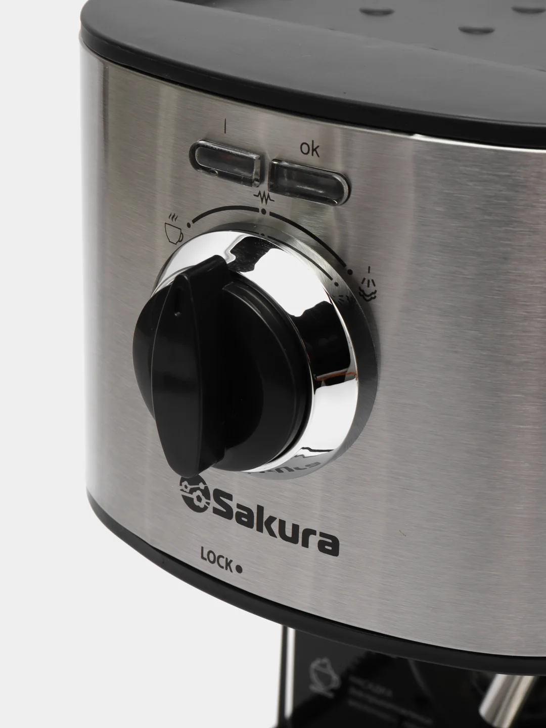 Кофеварка Sakura SA-6113, рожковая, 1,0 л, 15 бар, 850 Вт