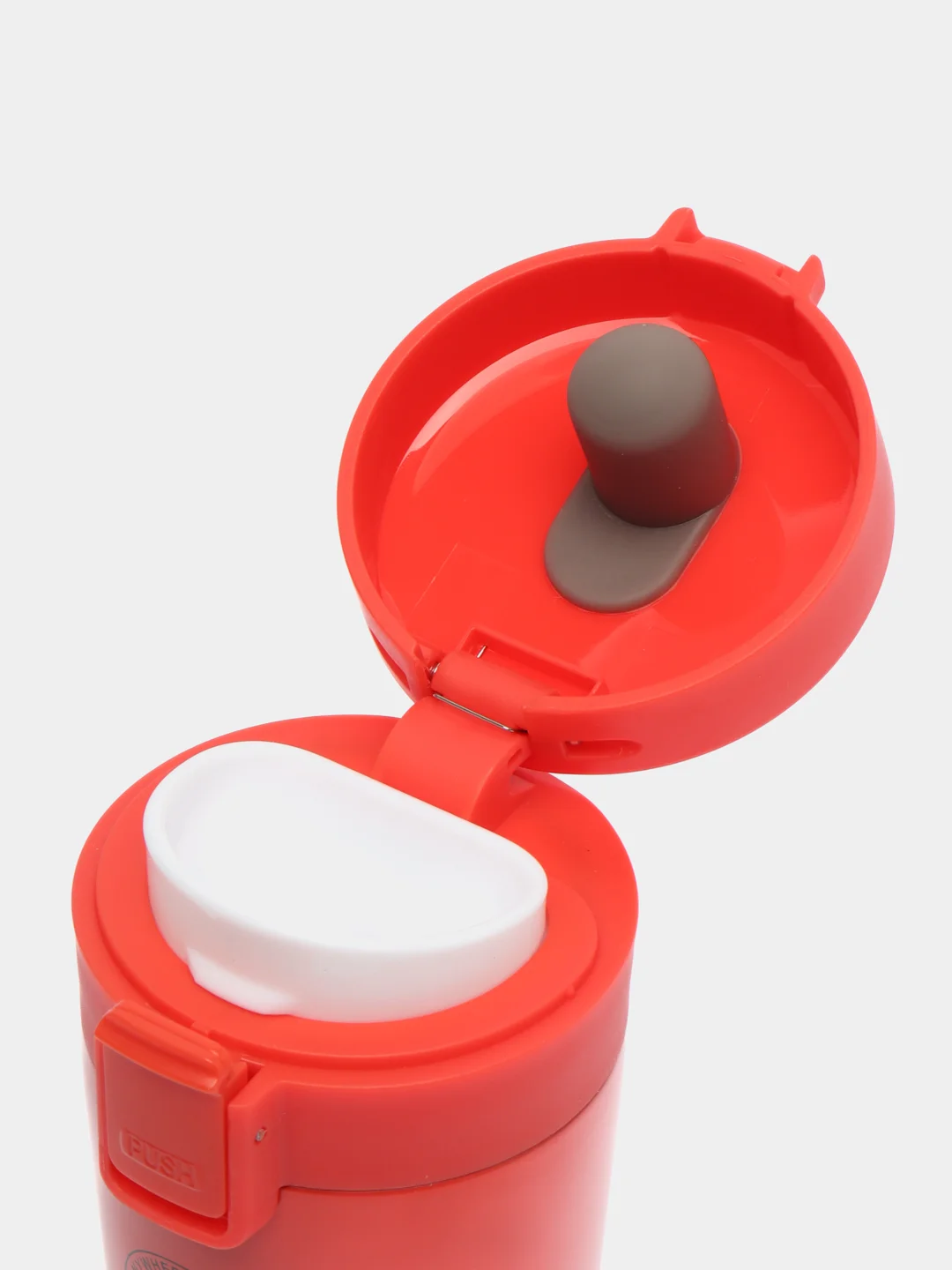 Термокружка Sakura TM-01-380CL с кнопкой коралловый/coral 0,38 л