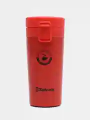 Термокружка Sakura TM-01-380CL с кнопкой коралловый/coral 0,38 л
