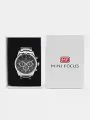Черный мужские наручные часы Mini Focus MF0170G с хронографом, в подарочной упаковке
