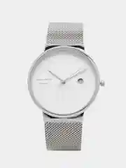 Серебряный мужские наручные часы Mini Focus MF0176G с календарём, в подарочной упаковке