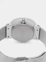Серебряный мужские наручные часы Mini Focus MF0176G с календарём, в подарочной упаковке
