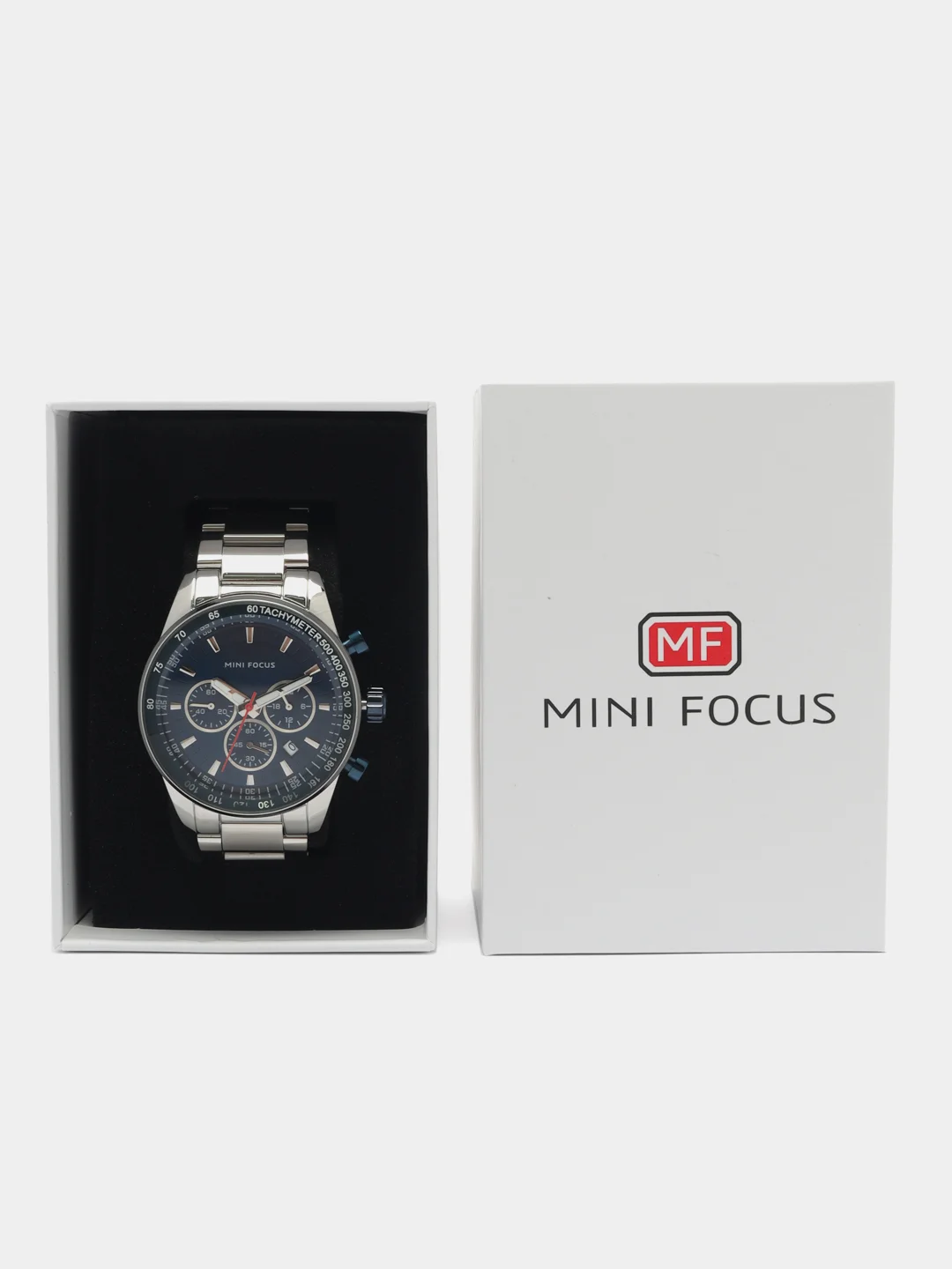 Синий мужские наручные часы Mini Focus MF0187G с хронографом, в подарочной упаковке
