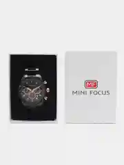Черный мужские наручные часы Mini Focus MF0187G с хронографом, в подарочной упаковке