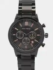 Черный мужские наручные часы Mini Focus MF0188G с хронографом, в подарочной упаковке
