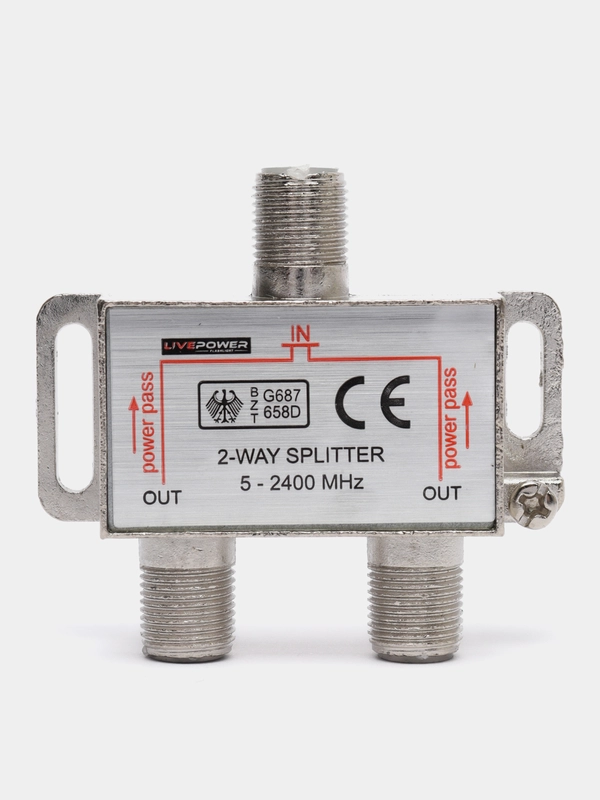 Сплиттер -делитель антенный ТВ сигнала, 5-2500 MHz купить по цене 199 ...