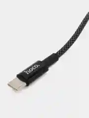 Серебряный аудиокабель aux на Type-c, Кабель-переходник Hoco UPA19, AUX 3.5mm - Type-C, 1 м