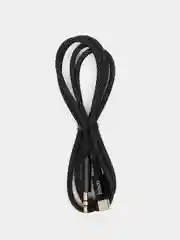 Черный аудиокабель aux на Type-c, Кабель-переходник Hoco UPA19, AUX 3.5mm - Type-C, 1 м