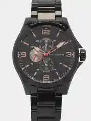 Черный мужские наручные часы Mini Focus MF0199G с хронографом, в подарочной упаковке