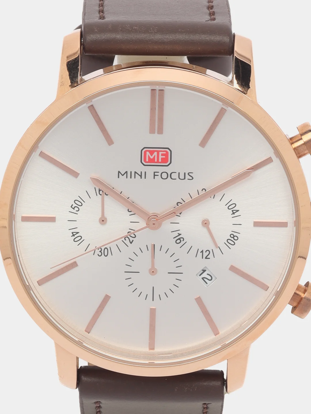 Коричневый мужские наручные часы Mini Focus MF0023G с хронографом, в подарочной упаковке