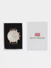 Коричневый мужские наручные часы Mini Focus MF0023G с хронографом, в подарочной упаковке