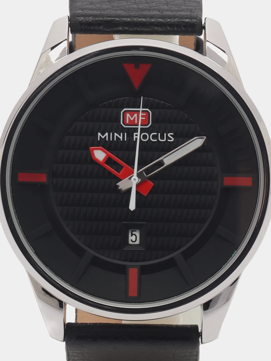 Угольный мужские наручные часы Mini Focus MF0026G c календарём, в подарочной упаковке