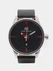 Угольный мужские наручные часы Mini Focus MF0026G c календарём, в подарочной упаковке