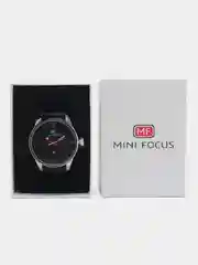 Угольный мужские наручные часы Mini Focus MF0026G c календарём, в подарочной упаковке