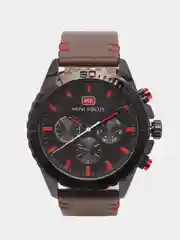 Коричневый мужские наручные часы Mini Focus MF0007G с хронографом, в подарочной упаковке
