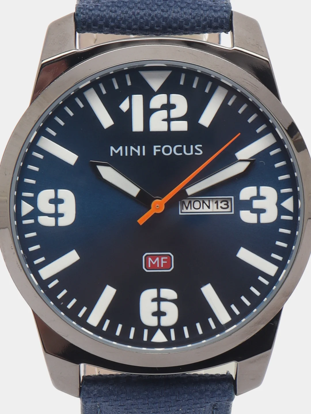 Синий наручные часы Mini Focus MF0032G, мужские, с календарём, в подарочной упаковке