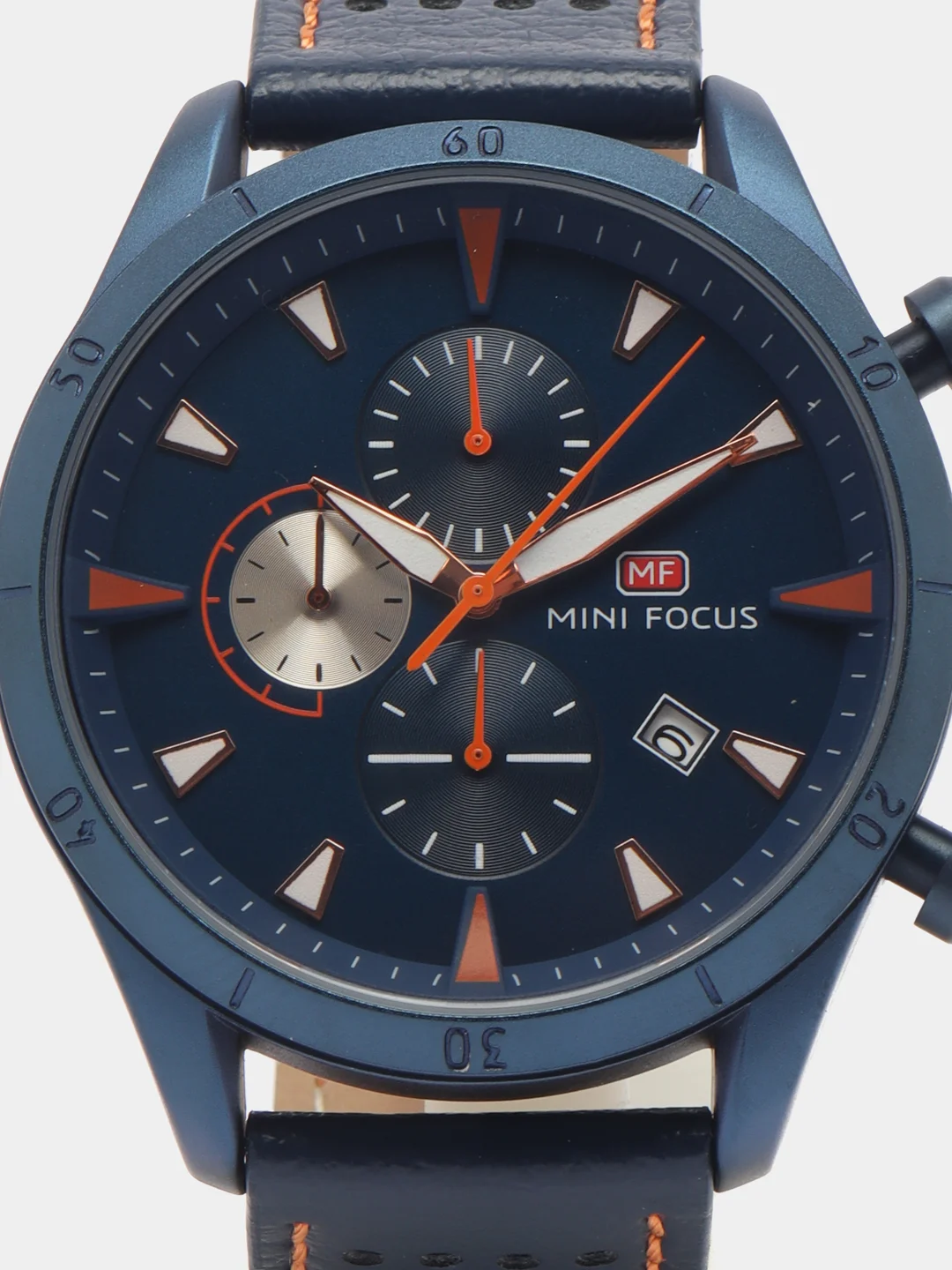 Серый мужские наручные часы Mini Focus MF0011G с хронографом, в подарочной упаковке