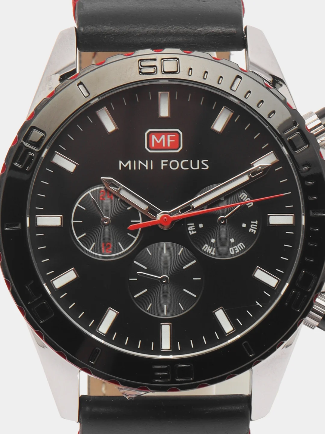 Угольный мужские наручные часы Mini Focus MF0007G с хронографом, в подарочной упаковке