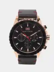 Черный мужские наручные часы Mini Focus MF0007G с хронографом, в подарочной упаковке
