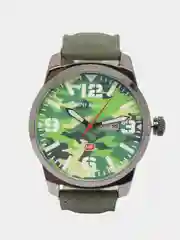 Зеленый наручные часы Mini Focus MF0032G, мужские, с календарём, в подарочной упаковке